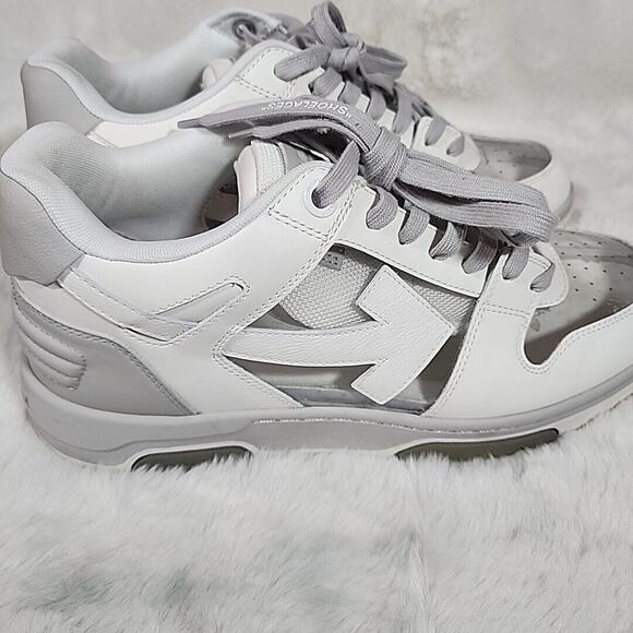 Off White Out of Office Transparent Grey White Sneakers Size EU 45 US 12 main image 9
